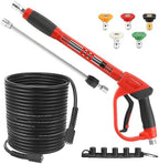 Tool Daily Pressure Washer Gun and Hose Kit, 50 FT Power Washer Hose by ToolDaily