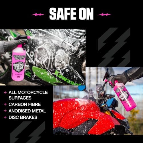 Muc-Off 664US Nano-Tech Motorcycle Cleaner, 1 Liter - Fast-Action, Biodegradable Motorbike Cleaning Spray - Safe On All Surfaces and All Types of Motorcycle Pink - Image 4