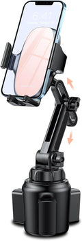miracase Universal Cup Phone Holder for Car, [Upgraded Version] Adjustable Long Neck Car Cup Holder Phone Mount Cradle Friendly Compatible with iPhone Samsung Google and All Smartphones, Pink by Miracase