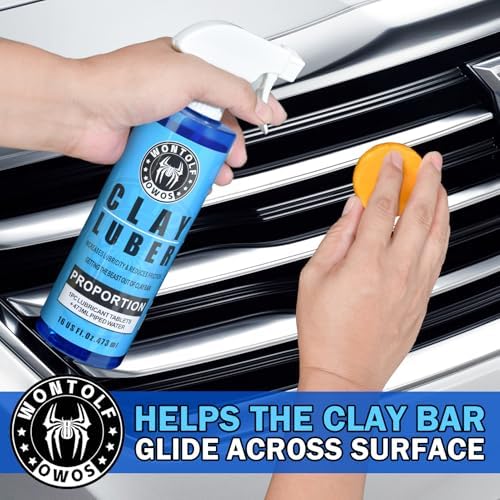 Wontolf Clay Bar Kit, Complete Clay Bars Auto Detailing Clay Luber Lubricant Car Wash Kit, Premium Grade 4 Clay Bars, Lubricant Tablets 20 Pack, Car Detailing Kit for Detailing Cleaning - Image 5
