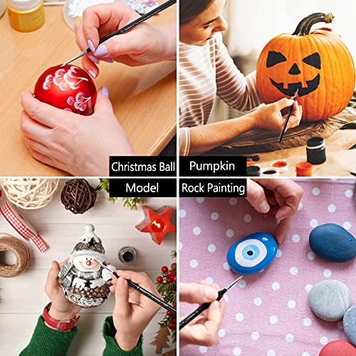 PANDAFLY Detail Paint Brushes Set for Fine Detailing & Art Painting, 15pcs - Image 5