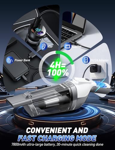 Gxzsk Handheld Vacuum Cordless, Hand Held Vacuum Cleaner, Hand Vacuum - Image 4