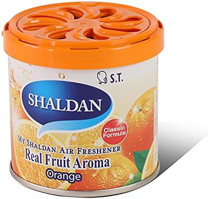 Auto Dynasty My Shaldan Japanese Room/Car Limonene Gel Natural Air Freshener Cans, Orange Scent, 80g by AutoDynasty