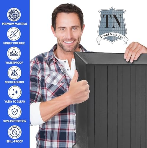 Premium Cargo Liner for VW Touareg 2011-2017 - 100% Protection - Custom Fit Car Trunk Mat - Easy-to-Wash & All-Season Black Cargo Mat - 3D Shaped Laser Measured Trunk Liners for Volkswagen Touareg - Image 6