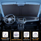 for Toyota Corolla 2014-2019 Windshield Sun Shade - Custom Fit Front Window Shade Corolla Accessories Sun Visor Foldable Shade Blocks UV Rays Summer Must Have Car Accessories - Image 5