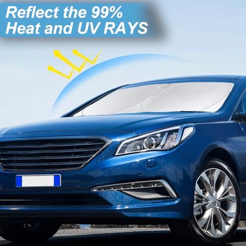 Windshield Sunshade for 2014-2018 2019 Hyundai Sonata Front Window Shades - Image 2