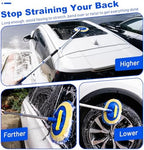 62" Car Wash Brush kit with Long Handle & Scratch-Free Refill Head - Image 3