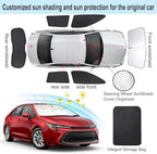TINGLU Window Shades for Toyota Corolla Hatchback 2020-2026(Not for Corolla Cross) Accessories Side Full Windows Cover Camping Rear Triangular Windshield Sun Shade Sun UV Rays Privacy Protection 6PCS - Image 3