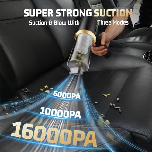 Cordless Car Vacuum 7-in-1: Clean Car & Home - Black - Image 2