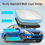 Windshield Sun Shade for Nissan Versa 2007-2019 Sunshade - Image 3