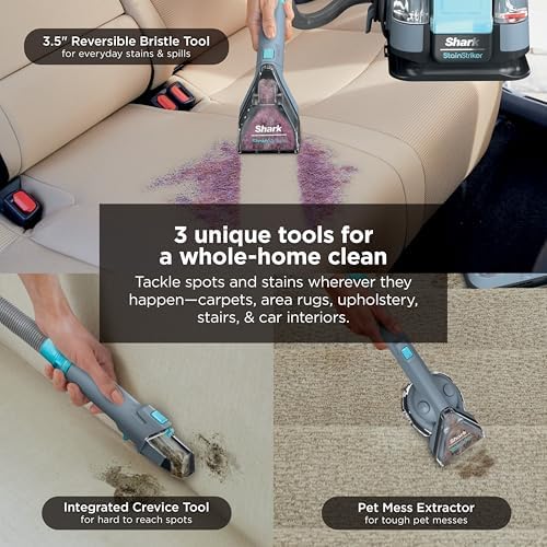 Shark StainStriker Portable Carpet/Upholstery Cleaner, 4 Tools, PX202BRN - Image 6