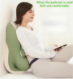 Ergonomic Memory Foam Wedge Pillow for Couples Intimacy Support – 27° Angle Lumbar Cushion with Removable Cover for Back Leg Elevation Reading and Adult Positioning (Green) - Image 5