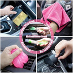 Car Cleaning Kit, Car Vacuum Interior Detailing Cleaner Kit with High Power Handheld Vacuum, Brush Set, Windshield Tool, Duster, Towels, Complete Car Care Tools for Women (Pink) - Image 6
