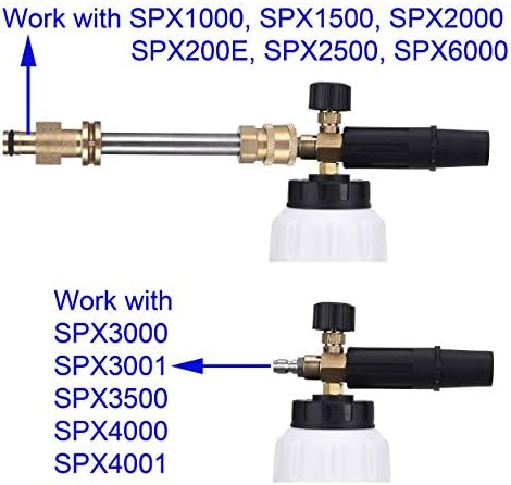 M MINGLE Foam Cannon, Compatible with Sun Joe SPX Series, 5 Nozzle Tips - Image 2