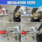 M MINGLE Ball Valve Pressure Washer, 3/8" Quick Connect Ball Valve for Power Washer Hose, 5000 PSI - Image 4