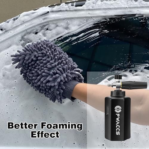 PWACCS Pressure Washer Foam Cannon Gun, Short Power Washer Wand, 1.5 Liter - Image 3