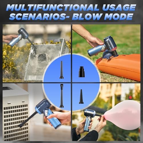 Saker Handheld Car Vacuum Portable Cordless17000Pa HL132 Blue - Image 3