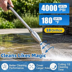 Pressure Washer Nozzles, 2 Pack 4000 PSI 360° Rotating Pressure Washer Tips Turbo Nozzle with 1/4" Quick Connect，7 Pack Pressure Washer Nozzle Tips Powerfully Cleaning for Car Concrete Brick - Image 3