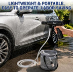 Syluris Cordless Portable Washer, Lightweight Car Cleaning Tool with 5-in-1 Nozzle, Handheld Cleaning Battery Washers for Car, Home, Patio & Garden (Black) - Image 5