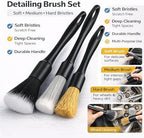 26Pcs Car Detailing Kit, Car Detailing Brush Set, Auto Detailing Drill Brush Set, Car Detailing Brushes, Car Wash Kit, Car Accessories For Men, Car Cleaning Tools Kit for Interior, Exterior, Wheels - Image 3