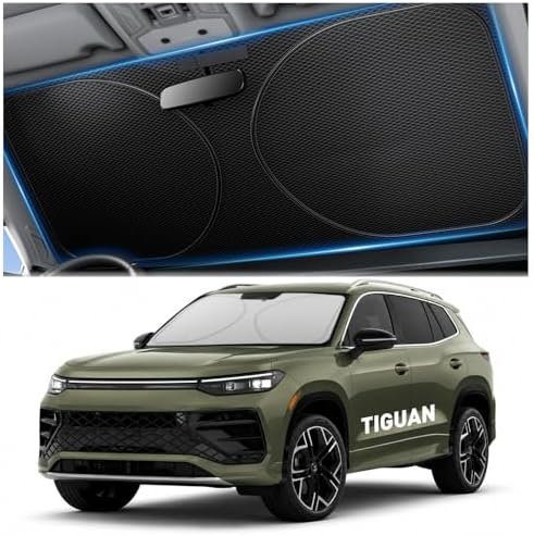 Zanch Windshield Sun Shade for Volkswagen Tiguan 2009-2025 by Zanch