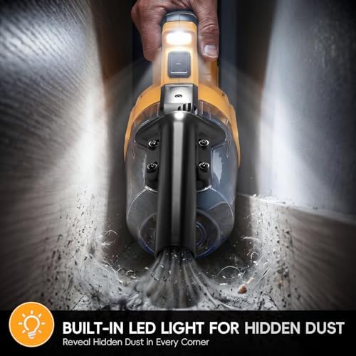 Cordless Handheld Vacuum Cleaner Compatible with DeWalt 20V Battery - Image 5