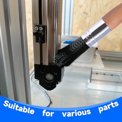 Wesquer Parts Cleaning Brush Home and Auto Use Parts Cleaner Brush Solvent Brush for Cleaning Auto Engine Parts, Clean Motors, Metal Parts, Machinery (Black 2pcs) - Image 5