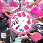 55PCS Pink Car Detailing Kit Interior Cleaner with High Power Handheld Vacuum, Car Wash kit with Detailing Brush Set,Car Interior Detailing Kit,Car Accessories for Cars,Gifts for Women - Image 7