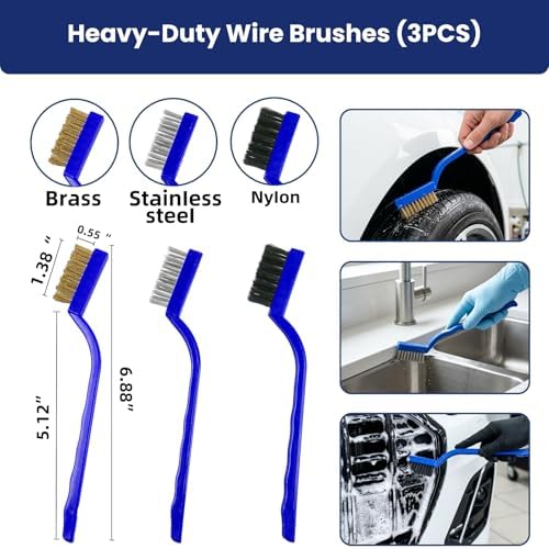 37Pcs Car Detailing Kit, Car Detailing Brush Set, Car Wash Cleaning Kit, Car Detailing Brushes, Professional Car Care Kit for Interior Exterior Wheels, (Drill is NOT Included) - Image 4