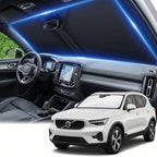Windshield Sun Shade for Volvo XC40 2019-2025 2026 Double Layer 240T Front Window Shade Custom Fit XC40 Sun Visor Foldable Shade Blocks UV Rays Summer Must Have Car Accessories by AuyNeas