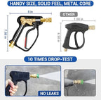 MEKOH Short Pressure Washer Gun 4000PSI, Stubby Pressure Washer Gun 10.5GPM - Image 6
