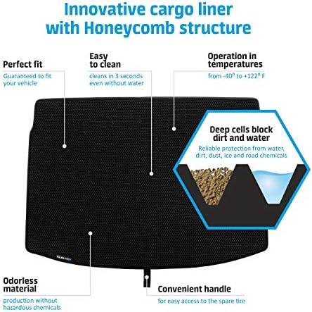 CLIM ART Cargo Liner for Chrysler Pacifica 2017-2026/Voyager 2020-2026 Custom Fit Trunk Mat, with Honeycomb Technology - All-Climate, Heavy Duty, Anti-Slip Cargo Liner, Luggage - FL01116172 - Image 2