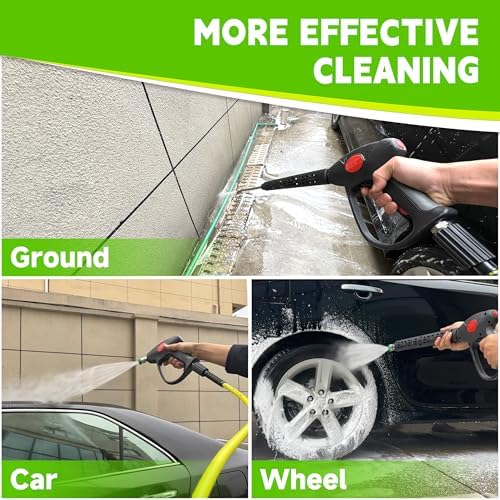 M MINGLE Pressure Washer Hose and Gun Kit, 25FT Power Wash Hose with 5 Tips - Image 3