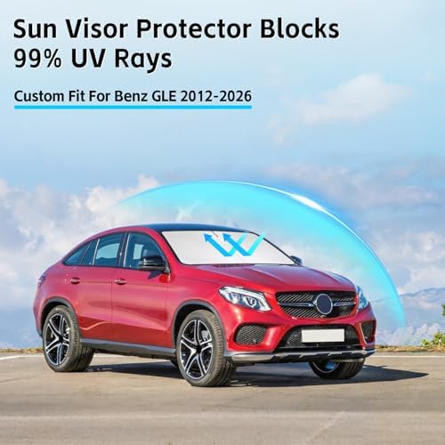 Windshield Sun Shade for Mercedes Benz GLE 350 450 580 2012-2026 Sunshade - Image 2