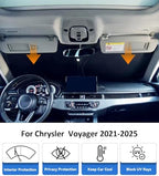 Windshield Sun Shade for 2021-2025 Chrysler Voyager Accessories - Image 2