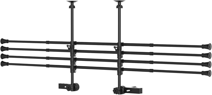 Topteng Adjustable Metal Pet Barrier for SUV, Car & Trucks Dog Car Guard gate Travel Barrier Big Dogs, Heavy-Duty Secure, Easy to Install & Store Universal Vehicles by Topteng