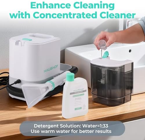 HAUSHOF Portable Carpet, Upholstery Cleaner Machine, 13Kpa Suction - Image 6