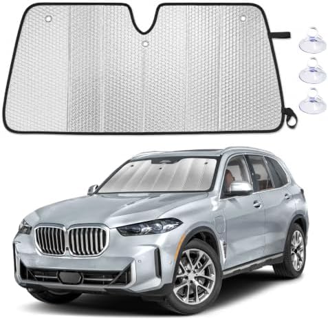 EcoNour Foldable Sun Shade Fit for BMW X5 2019-2024 2025 2026 by EcoNour