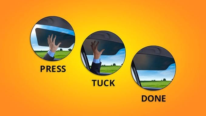 Blackout Sun Visor Sunshade Extender for Car Window Windshield Sun Shade Anti-Glare Car Sun Visor Protects from Sun Glare, Snow Blindness, UV Rays, Universal for Cars, SUVs 1 Pack - Image 7