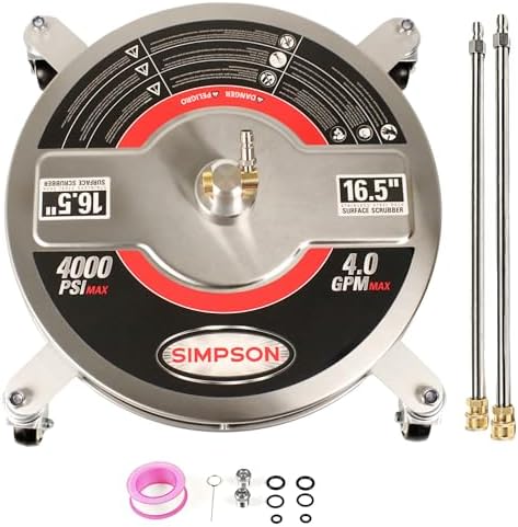 Simpson 16.5" Stainless Steel Pressure Washer Surface Cleaner, 80625 by Unknown