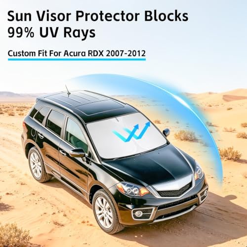 Windshield Sun Shade for Acura RDX 2007-2012 Sunshade - Image 2