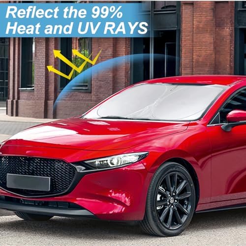 Custom Fit Mazda 3 Windshield Sunshade for Mazda 3 2019-2024 2025 2026 - Image 2