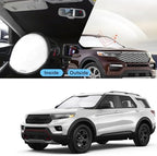 TINGLU Sun Shade for Ford Explorer 2020-2025 2026 SUV,ST XLT,Limited,Platinum Accessories Windshield Sun Shade Window Shade UV Rays Protection Sun Visor Cover with Steering Wheel Sunshade Storage Bag - Image 6