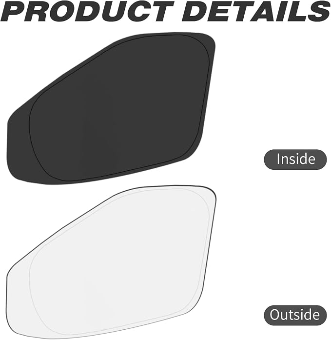 Front Side Window Sun Shade for 2015-2024 Fo-rd Transit Van High and Medium Roof Accessories, Foldable Window Sunshade Sun Visor Protector, Side Shades Sun Shield Blocks UV Ray Heat, Pack of 2 - Image 5