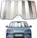 1 PC Car Windshield Cover, Foldable Sunshade for Front Window, Reflective Heat & Privacy Protection, Universal for Most Cars, Trucks, SUVs (Silver) by Unknown