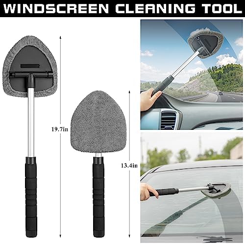 40Pcs Car Wash Detailing Kit Cleaning Kits with Foam Gun Sprayer Vacuum with Long Cord Drill Brush Large Wash Mitt Towels Complete Interior Exterior Car Washing Supply Set Black - Image 4
