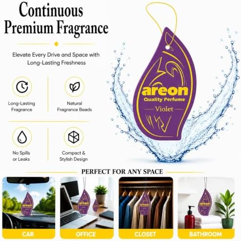 AREON MON Violet Scent Hanging Car Air Freshener Pack of 12 - Image 5