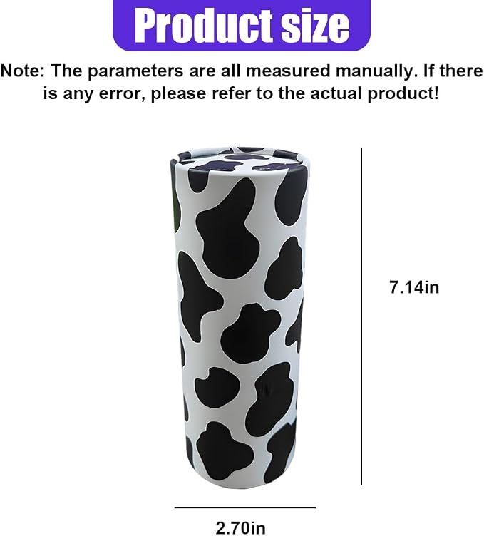 YoRise 4PCS Car Tissue Holder, Refillable Paper Napkin Holder, Portable Car Tissues Cylinder, Facial Tissue Box Travel Accessories, Tissues Boxes Container for Automotive Cup Holder (Cow) - Image 2