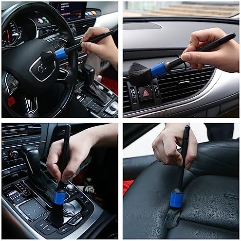 HMPLL 10pcs Detailing Brush Set, Blue - Image 5
