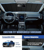 Windshield Sun Shade for Ford Ranger 2024-2026, Vehicle-Specific Design - Image 2